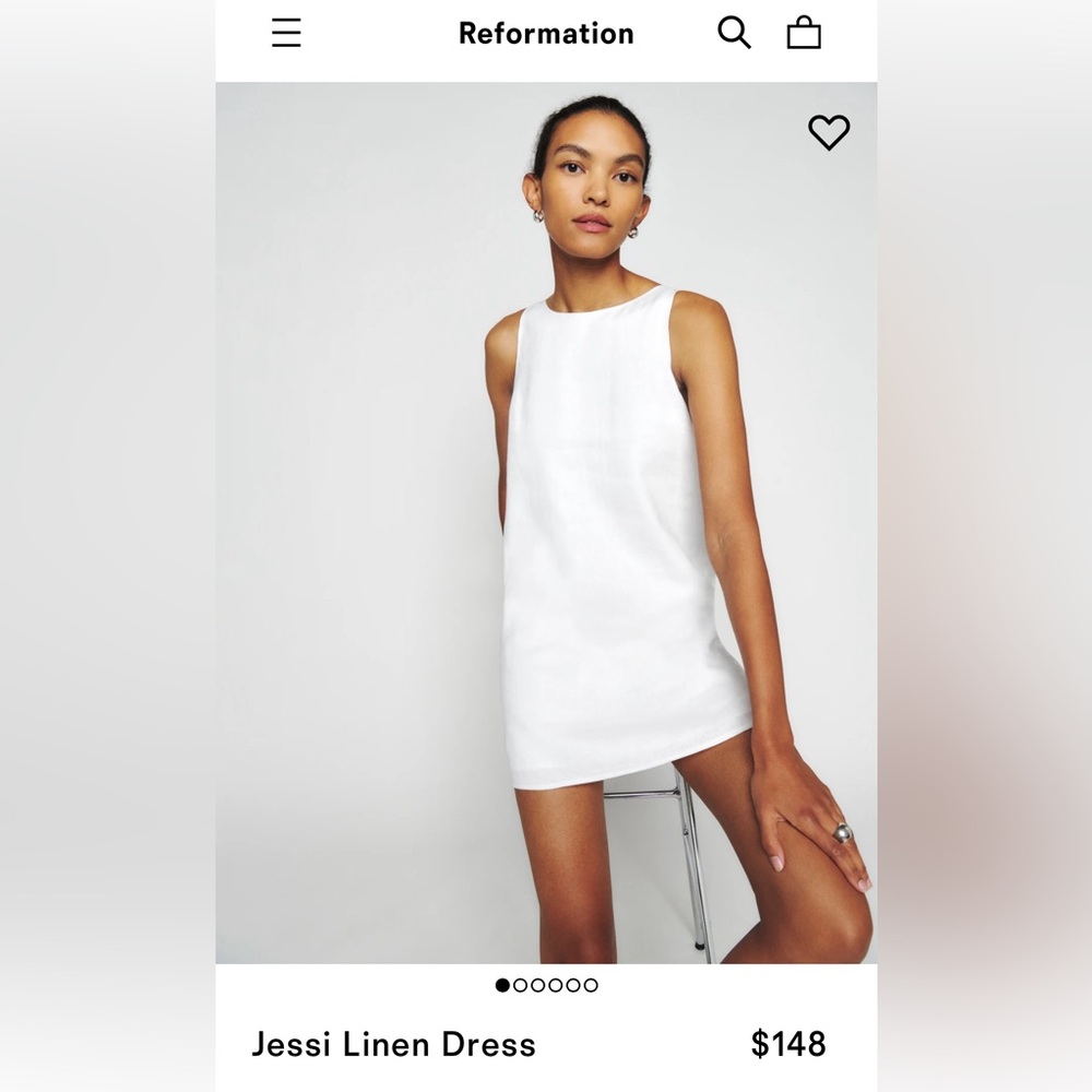 Reformation Jessi Linen Dress